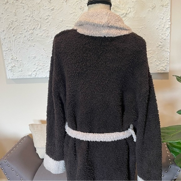 Barefoot Dreams Cozy Chic Two Tone Short Robe Sz 1 Small Style 549. - Picture 11 of 11
